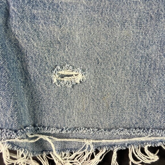 VTG 90s Levi's Jean Short Men 31* 501 Blue Distressed Cut Off Denim Jorts Tag 34 - Picture 2 of 16